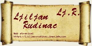 Ljiljan Rudinac vizit kartica